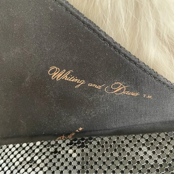 Whiting & Davis Chevron Metal Mesh Evening Bag - Picture 6 of 10